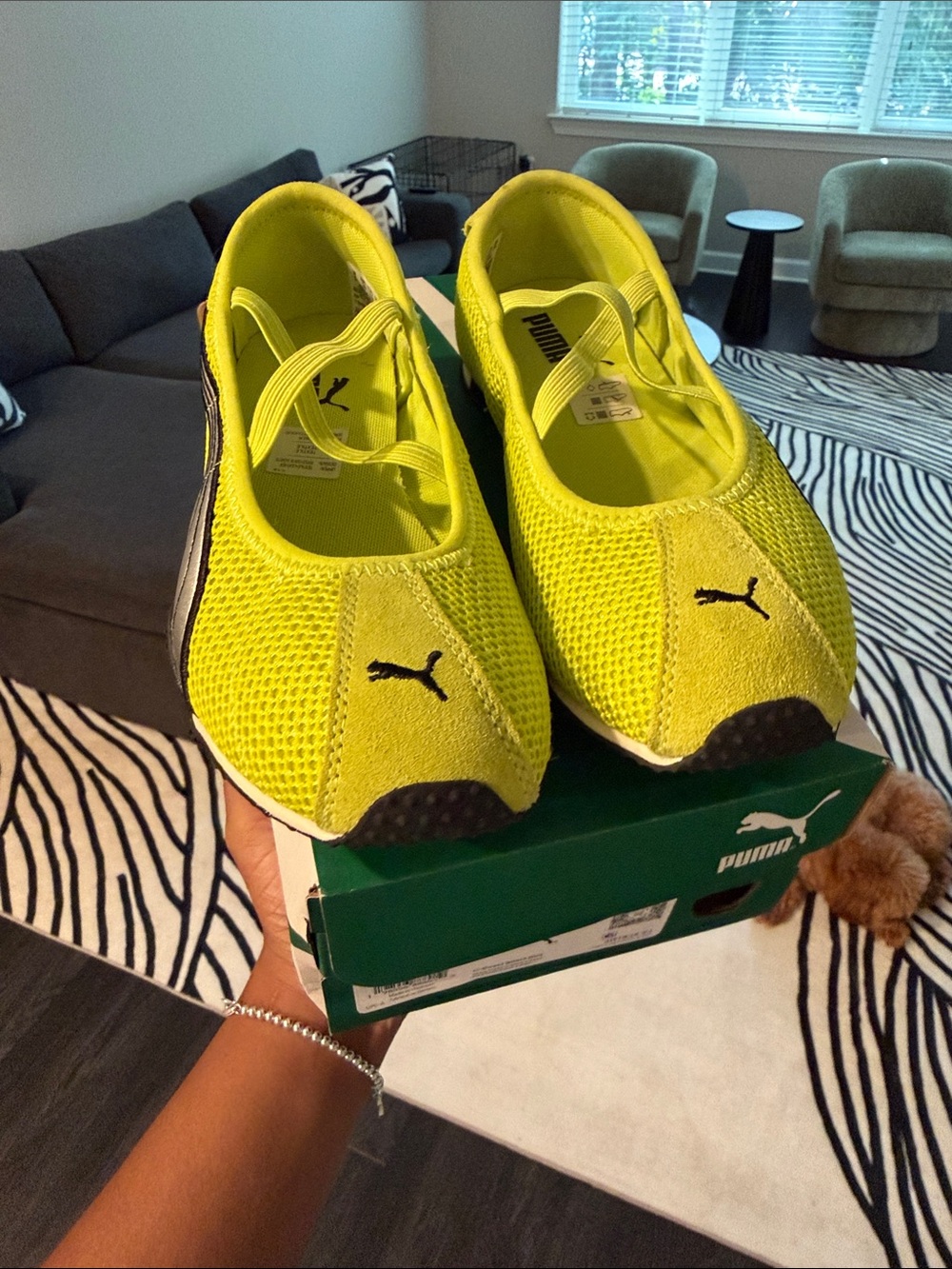 Puma Women's Neon Yellow ballet flats